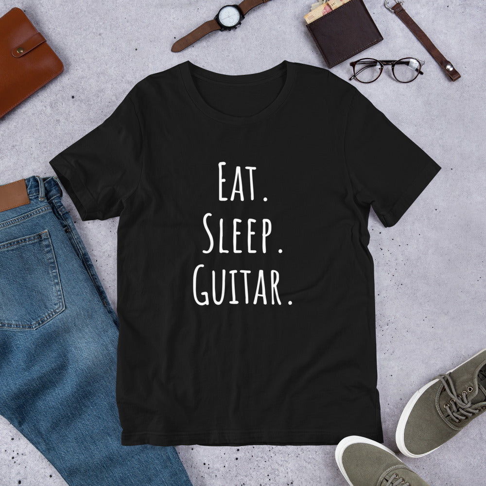 Eat. Sleep. Guitar. Unisex t-shirt